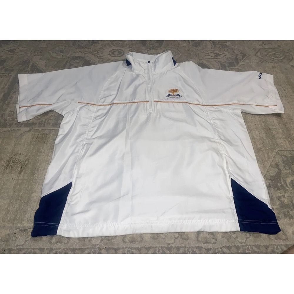 Ahead‎ Extreme Golf White Pullover 1/4 Zip USGA 2014 Senior Open mens SZ Large